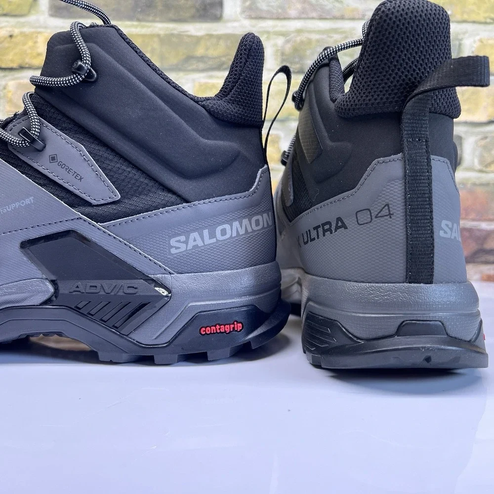 Mens Size 13 - Salomon X Ultra 4 Mid GTX black Gray Hiking Boots